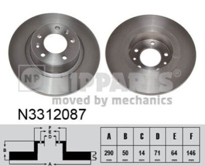 Автозапчастина NIPPARTS N3312087