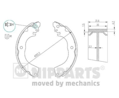 Автозапчасть NIPPARTS N3505049