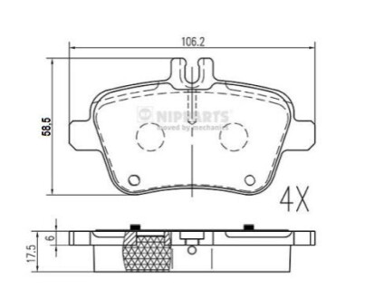 Автозапчасть NIPPARTS N3611063