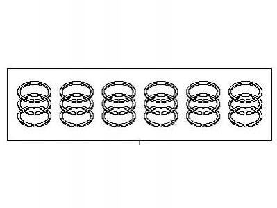 Кольца поршневые STD (к-кт на мотор) NISSAN/INFINITI 12033JK20D (фото 1)