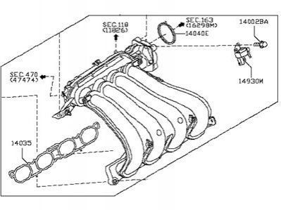 NISSAN/INFINITI 14001EE00C (фото 1)