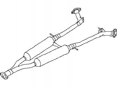 MUFFLER ASSY-EXHAUST SUB NISSAN/INFINITI 20300EG000