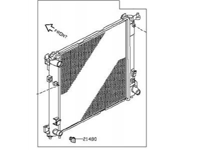 Радіатор, охолодження двигуна NISSAN/INFINITI 214601HS3A
