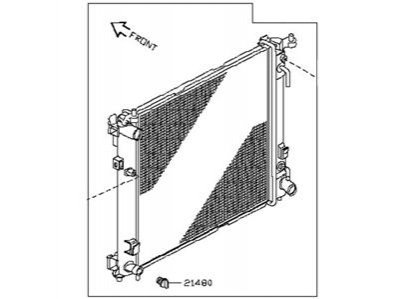 Радіатор, охолодження двигуна NISSAN/INFINITI 214603VB3A