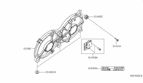 MOTOR ASSY-FAN & SHROUD NISSAN/INFINITI 214813JA0A