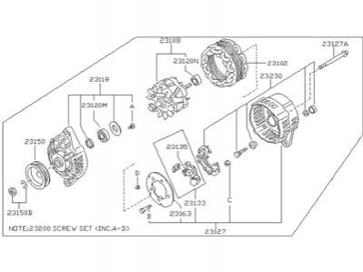 Генератор NISSAN/INFINITI 2310053A00