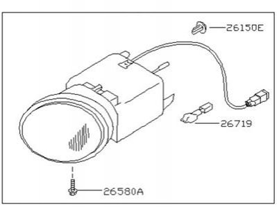 Фара противотуманная NISSAN/INFINITI 26150-00Q00