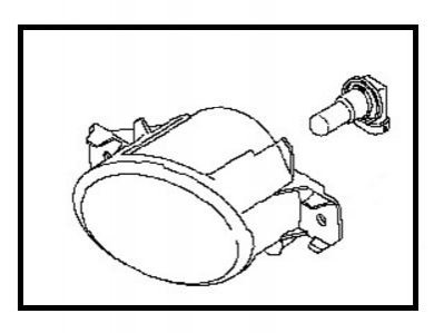 Фара противотуманная в сборе NISSAN/INFINITI 261558992A