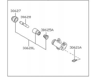 Циліндр зчеплення, робочий NISSAN/INFINITI 3062069F70