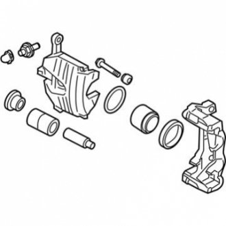 CALIPER ASSY-FRONT RH W/O PADS OR SHIMS NISSAN/INFINITI 41001JK00A