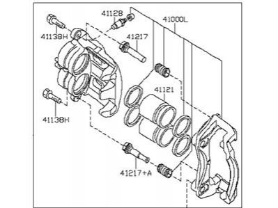 Супорт гальмівний NISSAN/INFINITI 41011ZS60A