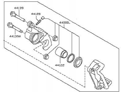 Суппорт тормозной NISSAN/INFINITI 440011KD0A