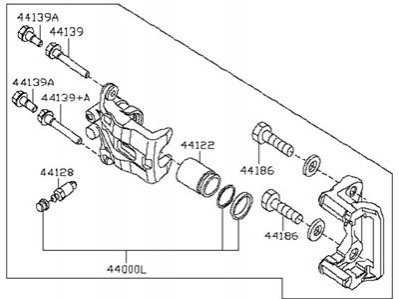 Суппорт NISSAN/INFINITI 44001EB30A