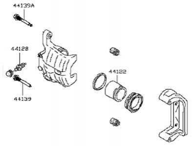 Суппорт дискового тормоза NISSAN/INFINITI 440111LB0A