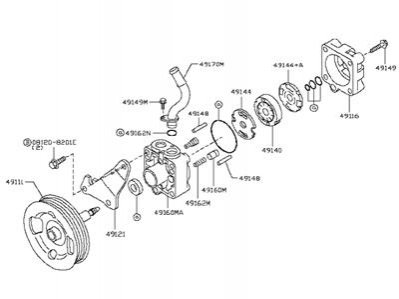 Автозапчастина NISSAN/INFINITI 49110JK00B