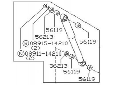 Амортизатор NISSAN/INFINITI 56210W1427