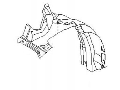 Подкрылок пер. левый NISSAN/INFINITI 63843CA000
