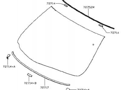 ЛОБОВОЕ СТЕКЛО ЛАМИН NISSAN/INFINITI 727005DF0B