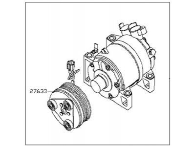 COMPRESSOR-AIR CONDITIONER NISSAN/INFINITI 92600ZL90A