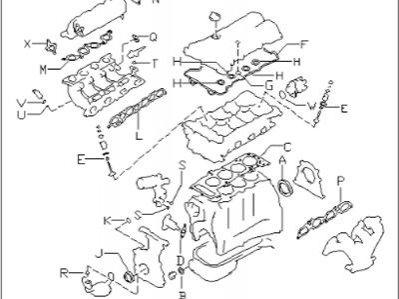 GASKET KIT - ENGINE REPAIR NISSAN/INFINITI A0AMA2Y929