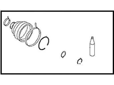 REPAIR KIT - DUST BOOT REAR DRIVE SHAFT NISSAN/INFINITI C97411KD0A