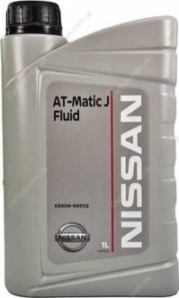 Олія трансмісійна ATF Matic J 1 л - (оригінал) NISSAN/INFINITI KE908-99932