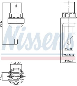 CZUJNIK TEMP.WODY HYUNDAI I30 1.4D 16- NISSENS 207011