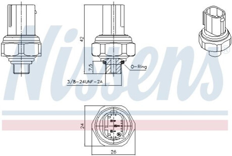 Pressure sensor NISSENS 301070