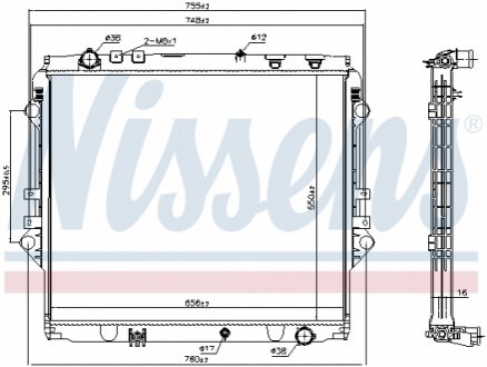 Радіатор NISSENS 606069