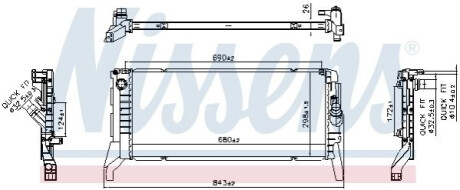 Радіатор охолодження NISSENS 606789