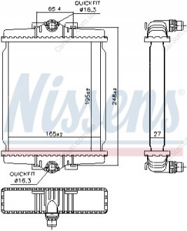 ChЕ‚odnica silnika pasuje do: BMW 1 (F20), 1 (F21), 2 (F22, F87) 3.0 09.15- NISSENS 606863