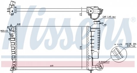 Радиатор охлаждения двигателя - (1331CS / 133045) NISSENS 61313