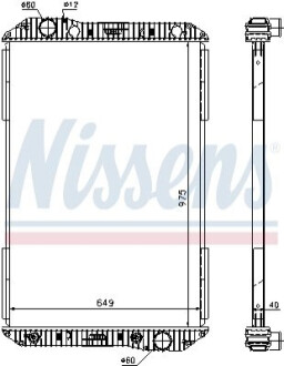 Радіатор Охолодження Mb Axor Om457.937-Om906.921 649*975*40Mm NISSENS 625710