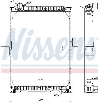 Радиатор, охлаждения дивгателя NISSENS 62646A