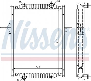 Радиатор, охлаждения дивгателя NISSENS 63782A