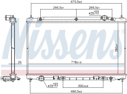 CHLODNICA WODY NISSENS 686805