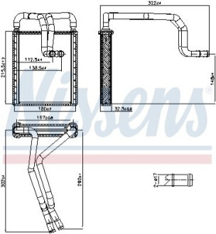 Радіатор опалювача салону NISSENS 707326