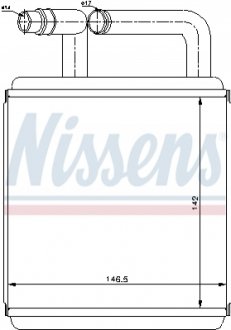 Радіатор нагрівника NISSENS 77618