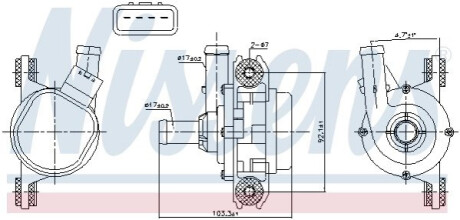 Насос системи охолодження додатковий NISSENS 831385