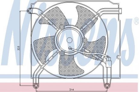 Вентилятор охлаждения двигателя - NISSENS 85349 (фото 1)