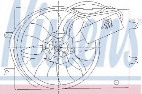Вентилятор, охлаждение двигателя NISSENS 85429