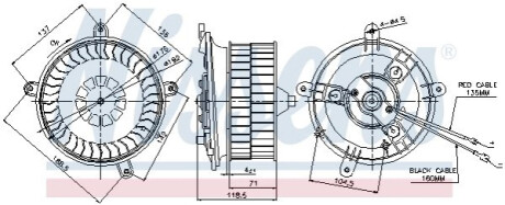 Вентилятор салона NISSENS 87041