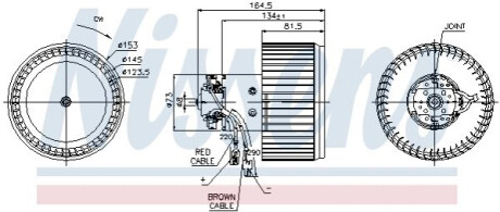 Вентилятор салона NISSENS 87093