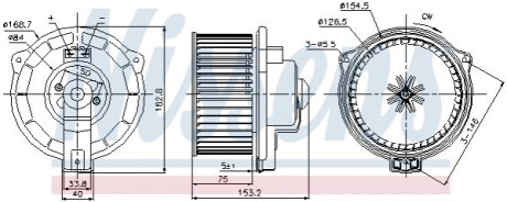 Вентилятор салона NISSENS 87107