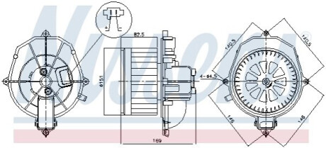 Вентилятор NISSENS 87518