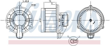 Вентилятор NISSENS 87569