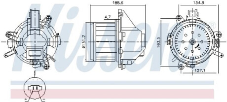 Вентилятор салону NISSENS 87596