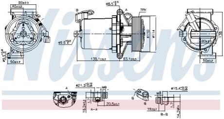 КОМПРЕСОР КОНДИЦІОНЕРУ NISSENS 890172