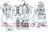 Компрессор кондиционера - (A001230551180 / A001230551170 / A0012305511) NISSENS 890322 (фото 6)