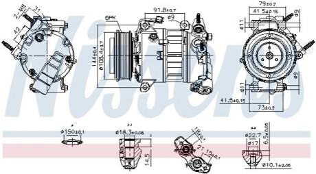 КОМПРЕСОР КОНДИЦІОНЕРУ NISSENS 890589